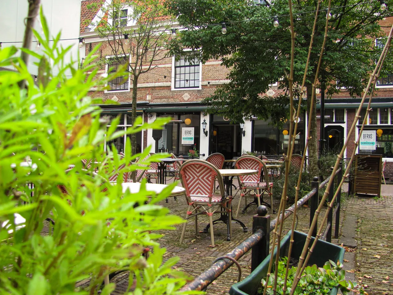 Terras van Brasserie Berns